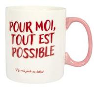 mug céramique girl power 70 lanc rose - générique ka0641