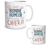 STC Tasse mug Je suis de Bonne Humeur Alors Faites Pas Chier !!