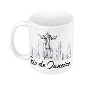 Mug Céramique Rio de Janeiro Minimalist Brésil Voyage Foot Carnaval