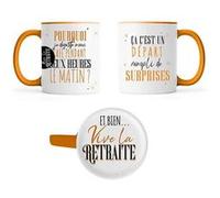 mug céramique vive la retraite départ 355ml - générique mug2509