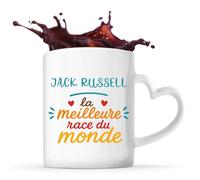 Mug coeur Jack Russell Meilleure Race Cadeau Vanlife Propriétaire de Chien