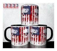 MUG collection design - Tête de mort Skull Halloween 998 Blanc G