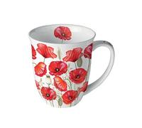 Ambiente Mug coquelicots en porcelaine fine 400 ml