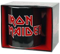 KlangundKleid.de Iron Maiden Iron Maiden Logo Unisexe Tasse Noir/Rouge/Blanc, Céramique 0,3 L