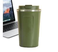 Mug de isotherme réutilisable avec bouteille d'eau potable | Isotherme, réutilisable, portable, anti-fuite, en acier inoxydable, sans BPA, boissons chaudes et froides, eau, thé, café