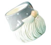 Mug de Noël Père Noël en céramique grande capacité avec anse | Motif festif en relief, résistant à la chaleur, pour café ou jus, usage à la maison, format portable