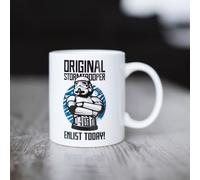 Mug de Original Stormtrooper - Retro Tasse Enlist Today - pour Indifférent - blanc Standard