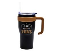 Mug de Transport en Inox Je Suis Ton Père 60cl Noir