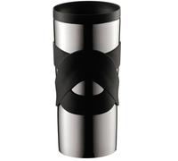 Mug de voyage isotherme - BODUM - Travel Mug - Inox double paroi - Couvercle à vis hermétique - 0.35 l - Noir