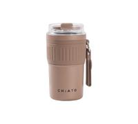 Mug de voyage isotherme CHiATO Home hotSIP Choco Brown, 400 ml - marron