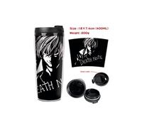 Mug de voyage isotherme en plastique portable - couvercle à vis - DEATH NOTE #9 (400ml)