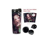 Mug de voyage isotherme en plastique portable - couvercle à vis - Demon Slayer #35 (400ml)