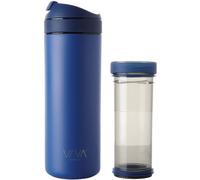 Mug de voyage RECHARGE ANYTIME 460 ml, avec infuseur à thé, bleu roi, Viva Scandinavia