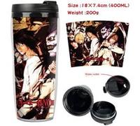 Mug de voyage STACK isotherme en plastique portable - couvercle à vis - DEATH NOTE #1 (400ml) G