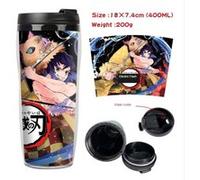 Mug de voyage STACK isotherme en plastique portable - couvercle à vis - Demon Slayer #21 (400ml) G