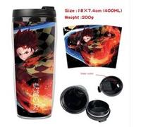Mug de voyage STACK isotherme en plastique portable - couvercle à vis - Demon Slayer #22 (400ml) G