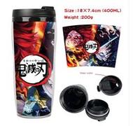 Mug de voyage STACK isotherme en plastique portable - couvercle à vis - Demon Slayer #24 (400ml) G