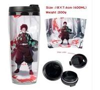 Mug de voyage STACK isotherme en plastique portable - couvercle à vis - Demon Slayer #26 (400ml) G