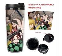 Mug de voyage STACK isotherme en plastique portable - couvercle à vis - Demon Slayer #27 (400ml) G