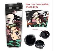 Mug de voyage STACK isotherme en plastique portable - couvercle à vis - Demon Slayer #32 (400ml) G