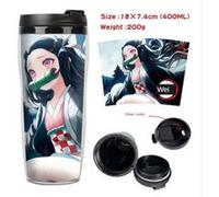Mug de voyage STACK isotherme en plastique portable - couvercle à vis - Demon Slayer #36 (400ml) G