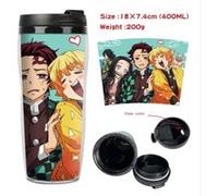 Mug de voyage STACK isotherme en plastique portable - couvercle à vis - Demon Slayer #37 (400ml) G