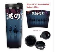 Mug de voyage STACK isotherme en plastique portable - couvercle à vis - Demon Slayer #4 (400ml) G