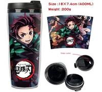 Mug de voyage STACK isotherme en plastique portable - couvercle à vis - Demon Slayer #40 (400ml) G