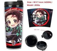 Mug de voyage STACK isotherme en plastique portable - couvercle à vis - Demon Slayer #48 (400ml) G