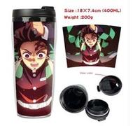 Mug de voyage STACK isotherme en plastique portable - couvercle à vis - Demon Slayer #9 (400ml) G