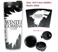 Mug de voyage STACK isotherme en plastique portable - couvercle à vis - Game of Thrones #1 (400ml) G