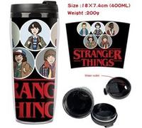 Mug de voyage STACK isotherme en plastique portable - couvercle à vis - Stranger Things #2 (400ml) G