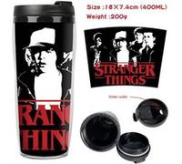 Mug de voyage STACK isotherme en plastique portable - couvercle à vis - Stranger Things #3 (400ml) G