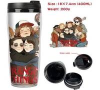 Mug de voyage STACK isotherme en plastique portable - couvercle à vis - Stranger Things #5 (400ml) G