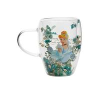 Mug | Disney | Mug En Verre Cendrillon Decoratif Floral