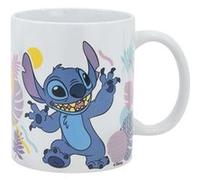 Mug en Céramique 325ml Stitch Collection Hawaian Flower Disney Blanc