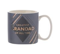 Mug En Céramique Grise Avec Détail Doré - Meilleur Grand-Père De Tous Les Temps