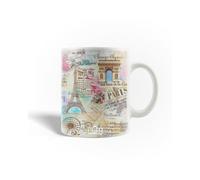 Mug En Céramique La Tour Eiffel Et Arc De Triomphe De L'étoile À Paris France