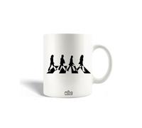 Mug En Céramique The Beatles Groupe Musical Affiche Noir Et Blanc Marche