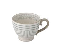Mug en grès bleu, à motifs, anse rayée - Bloomingville, Maple - Ø11xH9 cm
