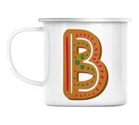 Mug en métal émaillé B benjamin beth lettre Blanc G