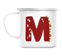 Mug en métal émaillé M maxime marion lettre prénom Blanc G