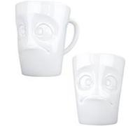 FIFTYEIGHT Products Tasses/Tasses à Anse « Verdutz » (Porcelaine, 350 ML, Blanc, fabriqué en Allemagne)