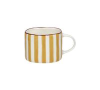 Mug en porcelaine jaune, à motifs - Pomax, Mykonos - 12x9x7 cm