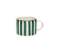 Mug en porcelaine vert, à motifs - Pomax, Mykonos - 12x9x7 cm