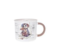Mug expresso motif Chiot pizza