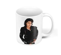 Mug - FABULOUS BIJOUX - Michael Jackson - Noir - Rond - Compatible lave-vaisselle