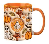 Mug fantôme | Tasse à café 3D d'Halloween avec poignée | Tasse à thé en céramique 350 ml Tasse à expresso effrayante pour café, thé, lait, boissons