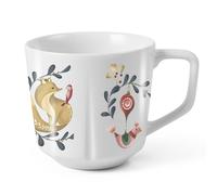 Mug GRAND CRU COTTAGE 300 ml, avec renard, blanc, porcelaine, Rosendahl