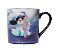 Disney Aladdin Tasse à changement de chaleur - 325 ml - Cadeau de bureau - Révélation de chaleur, Noir